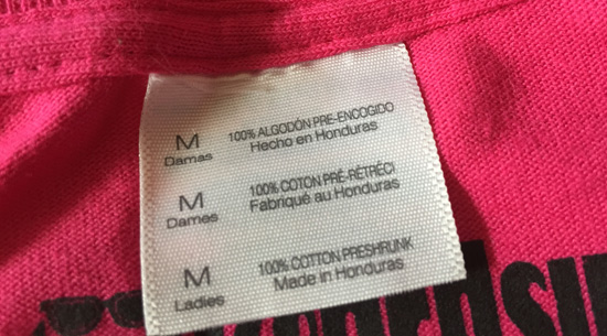 shirt neck label