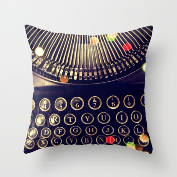 typewriter pillow