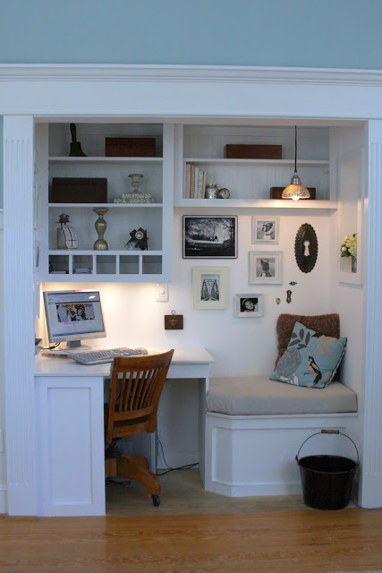 Inspiración para escritorios pequeños  Home office space, Small space  living, Small spaces