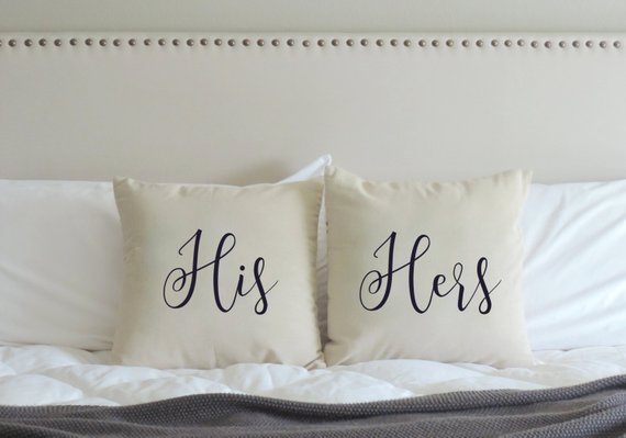 his and hers pillows